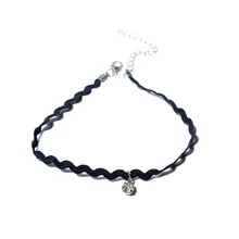 Модный женский элегантный кружевной ножной браслет в Корейском стиле, простой кулон с драгоценным камнем, креативные уличные узорчатые оригинальные украшения для ног