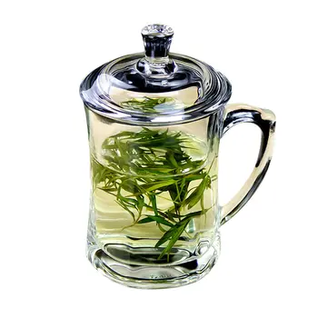 

Lead-free Heat-resistant Glass Cup with Lid Cup Household Cup Thickening Tea Cup with Tea Cup Teapot Set Blooming Flower Tea