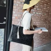 Сумки на ремне со змеиным принтом, женские сумки на плечо, большие вместительные сумки с верхней ручкой, Повседневные Сумки из искусственной кожи с каменным узором, сумки для покупок