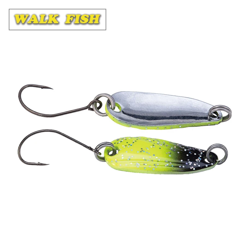 Walk Fish металлическая блесна ложка 1 шт. 2 5 г/3 г рыболовная приманка жесткие