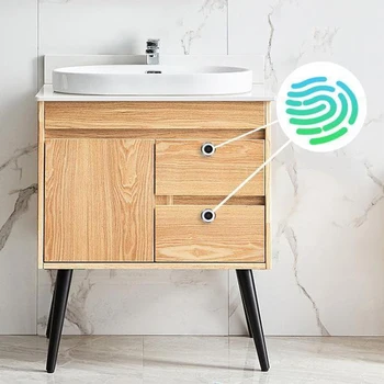 

USB Rechargeable Keyless Furniture Drawer Lock for Cabinets Home Wardrobe Office