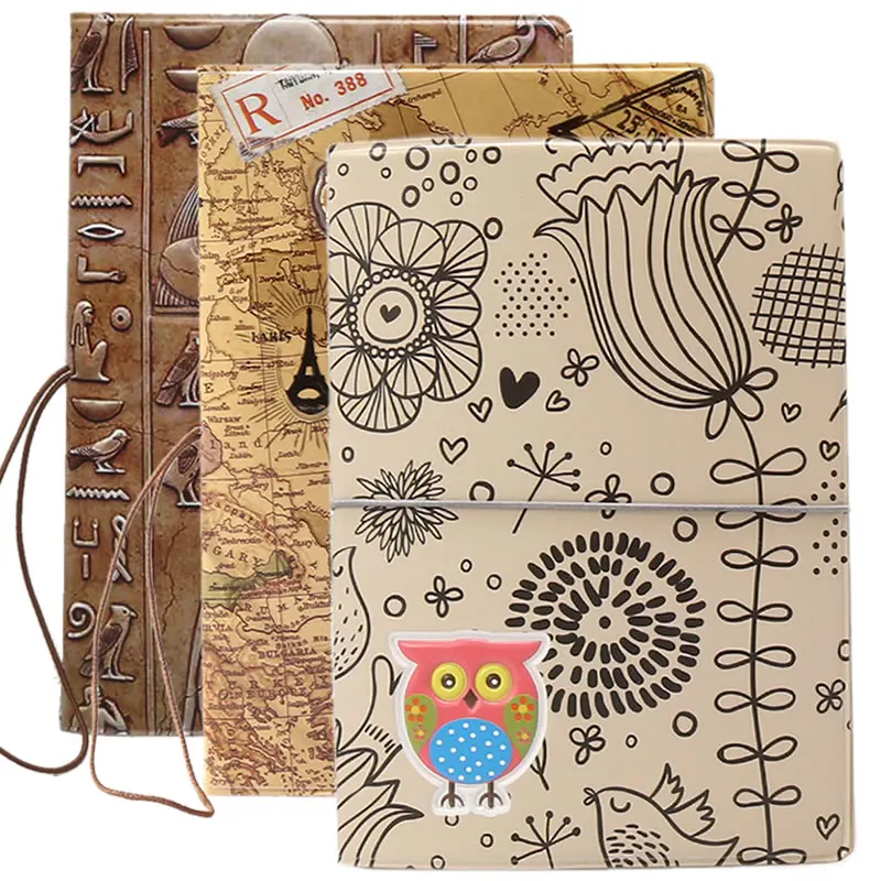 Cartoon Animal Owl Passport Cover Wallet Bag PU Leather Address Holder Portable Boarding Card Case Women Men Travel Accessories