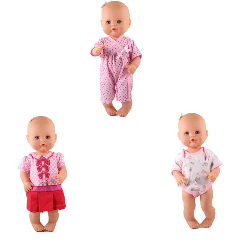 3pcs mixed 1 13 дюймов, Одежда для кукол, 35 см, Nenuco Doll Ropa y su Hermanita, 1 полосатый парусник, наряд, 1 шапка с птицами, 1 модное платье - Цвет: 3pcs mixed 1