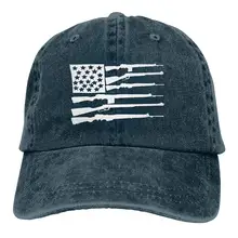Флаг пистолеты США унисекс Дальнобойщик шляпы папа бейсболки водительская Кепка