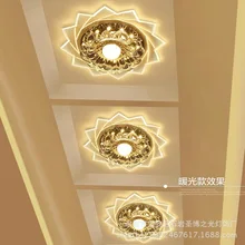 Креативный светодиодный светильник с кристаллами для коридора, коридора, прихожей, потолочного освещения для гостиной, входной двери, освещения deng