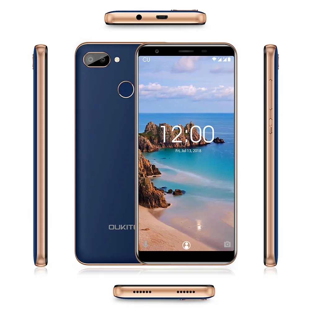 OUKITEL C11 Pro 4G смартфон 5,5 дюймов 18:9 Android 8,1 четырехъядерный 3 ГБ ОЗУ 16 Гб ПЗУ мобильные телефоны 3400 мАч мобильный телефон