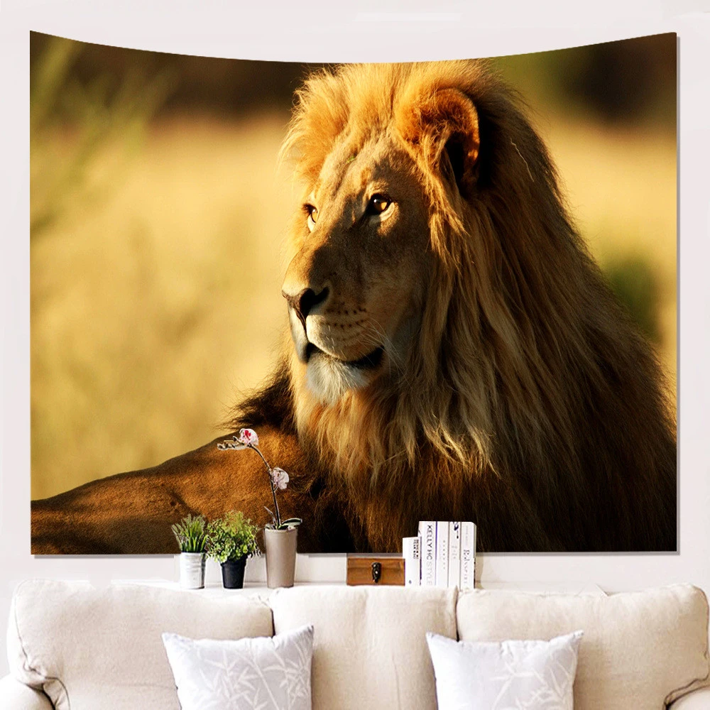 Lion Tapestry Universe Galaxy Tapestry Space Tapestries Wall Art For Bedroom Living Room Dorm Decor Tapestry Aliexpress