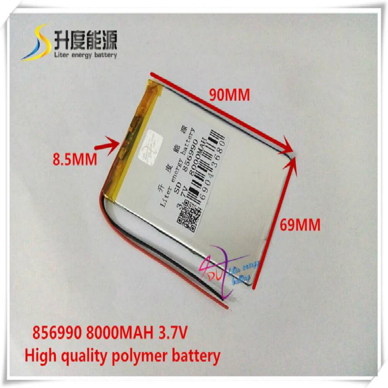 8569903,7 V 8000mAh 907090 полимерный литий-ионный/литий-ионный аккумулятор для внешнего аккумулятора, планшетного ПК, gps, сотового телефона