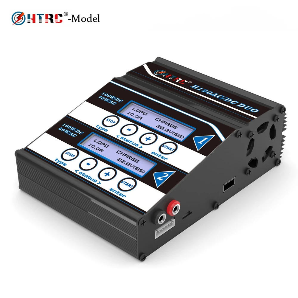 HTRC H120 двойной выход 50 Вт/70 Вт 100 Вт* 2 10А AC/DC RC Баланс Зарядное устройство/Dis зарядное устройство для Lilon/LiPo/LiFe/LiHV/Pb батареи
