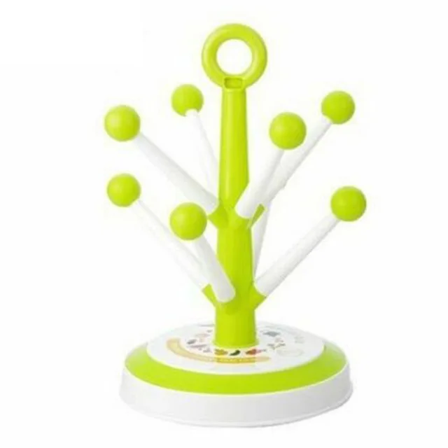 8 Cups Green Color Винный Стеклянный Стеллаж для слива дерева, чайный держатель, стеклянные кружки, стаканы для хранения, креативные сушильные принадлежности для дома, кухни - Цвет: 8 Cups Green Color