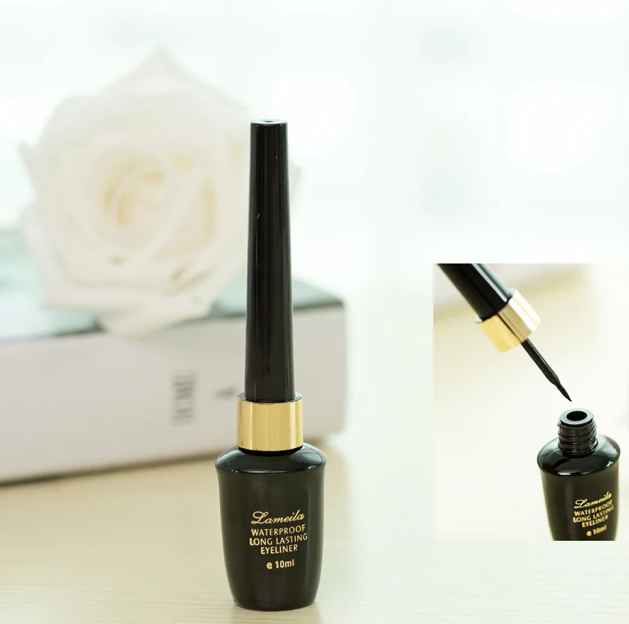 

Lameila Lameila Waterproof Eyeliner Liquid 10ml Pen Glue Pen Eyeliner Hard Head Quick-Dry Sweat-Resistant Eyeliner