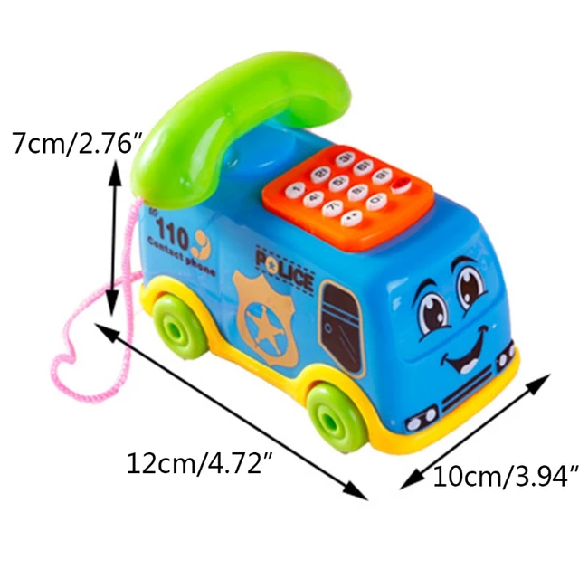 Children Lifelike Telephone Educational Set Toys for Over 1 Year Old Kids Keyboard Set Improve Intelligence Toys Random Color 6