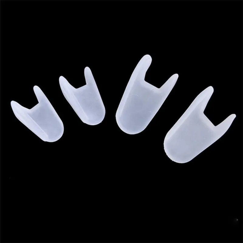 Nail Art Tools Toe Separators Toe Corrector Toe Spreader Finger Toe Separator Ingrown Toenail Corrector 2Pcs Silicone Foot Finger Toe Separator for Hallux Valgus Pedicure