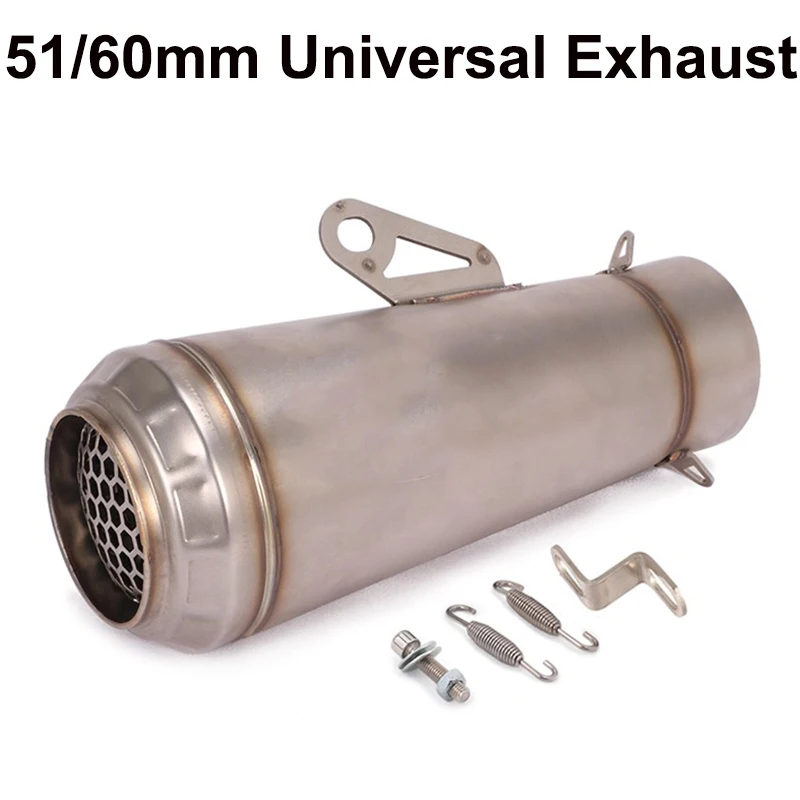 Silenziatore Db Killer Modificato Per Scarico Moto Universale 60Mm/51Mm Per 400 Z900 Zx6R Cbr1000 Cbr250 Mt09