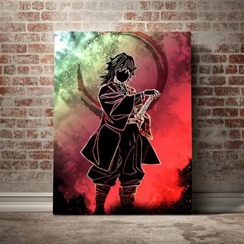 

Tomioka Giyuu Demon slayer Poster Canvas Wall Art Decoration prints for living Kid Children room Home bedroom decor Painting