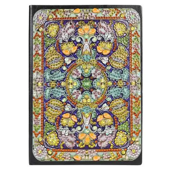 

DIY Mandala Notebook Resin Diamond Personality Special Shaped Diamond Painting 50 Pages A5 Notebook Office Supplies