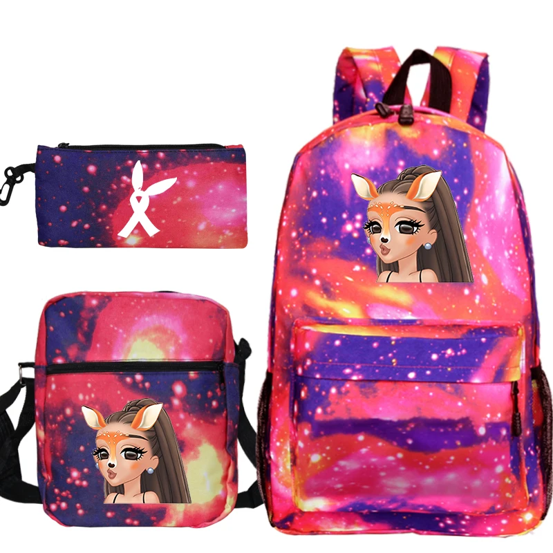 Модная сумка Mochila Ariana Grande, рюкзак с принтом, школьная сумка для мальчиков и девочек, дорожная сумка, рюкзак для ноутбука-подростка, пеналы для ручек
