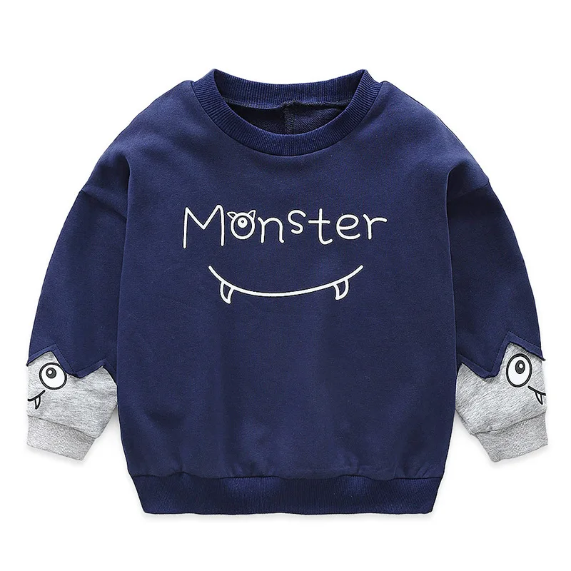

2022 Wholesale Autumn kids Cotton sweatshirt boys girl print Casual tops spring baby clothes Children's clothing