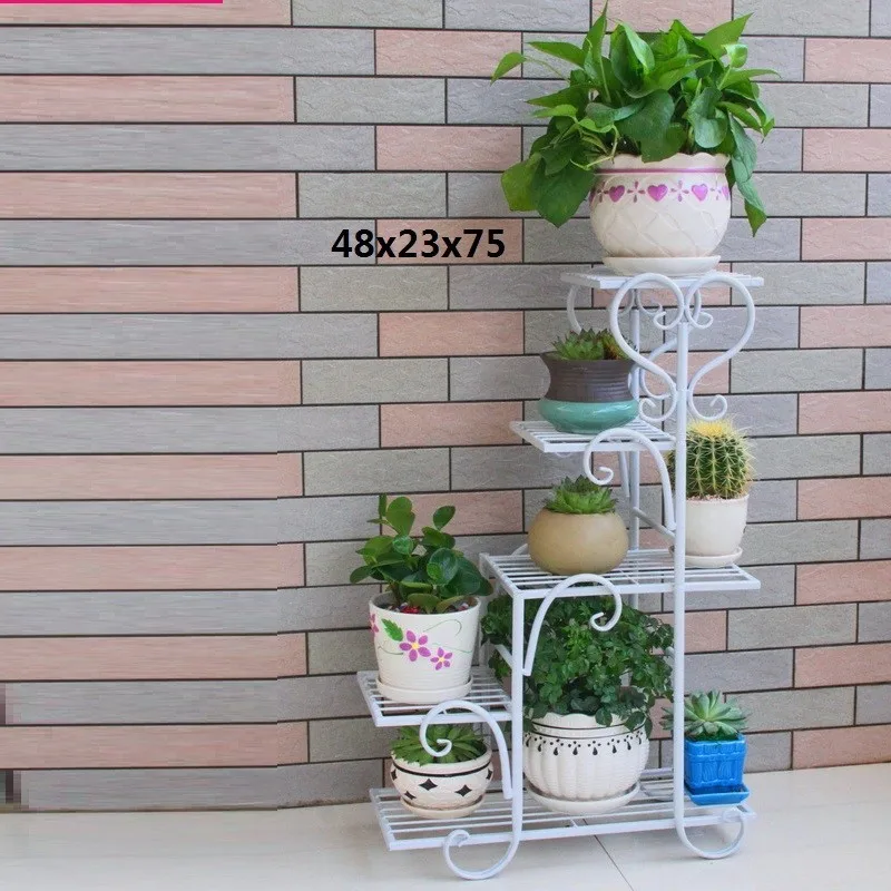 Version L Варанда плантен Rek Decoracion наружный открытый Dekoru балкон украшения полки завод Стенд Balcon Balkon цветок железная стойка - Цвет: Version L