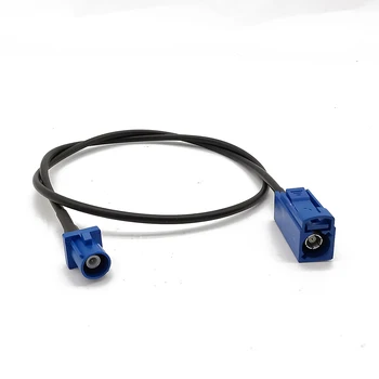

Fakra Plug Jack GPS Antenna Adapter Blue Fakra C Male to Fakra C Female RG174 Cable for Car Stereo Head Unit GPS Navigation