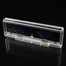 Прямая панель усилителя мощности двойной аналоговый VU метр Аудио Уровень дБ метр с подсветкой