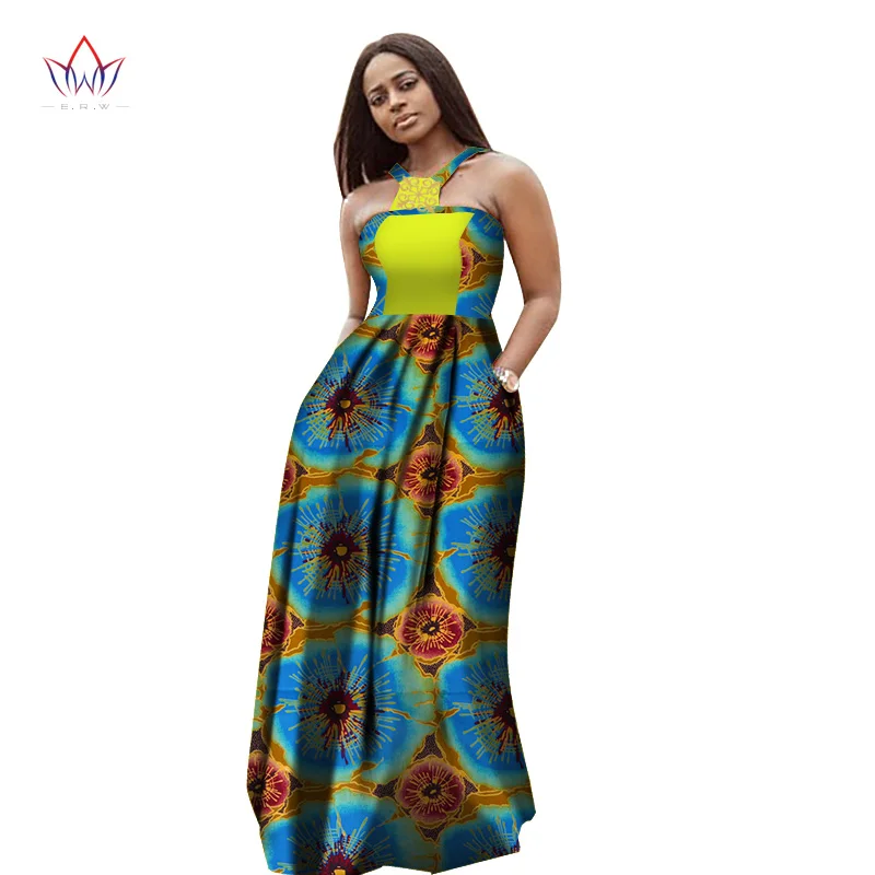 Летние макси платья стиль африканские платья для женщин Vestidos африканская одежда Дашики размера плюс платья для вечеринок WY2740 - Цвет: 3