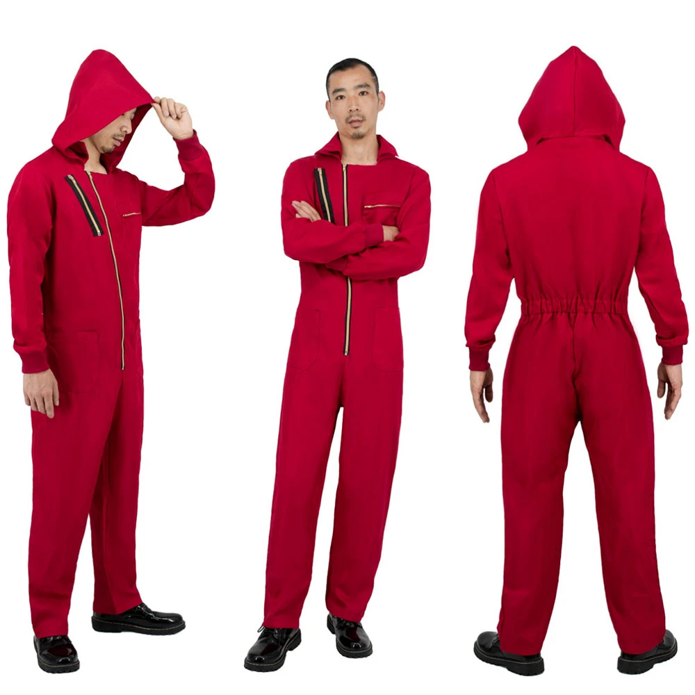Combinaison Rouge Casa De Papel Costume De Cosplay Dali en coton, combinaison rouge du film La Casa De Papel,  S 2XL | AliExpress