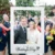 Just Married Wedding Photo Props Wedding Day White Wedding Paper Photo Frame Photobooth Props Bridal Shower Party Decor Supplies
