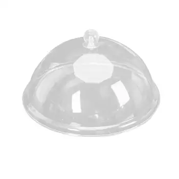 

1pc PC Acrylic Food Cover Tent Transparent Dust Cover Round Shape Pastry Cover (10 Inches)