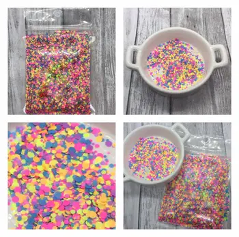 

1kg Glitter Bundle: Confetti Dot Bundle - Dots Circles F Bomb Mom Confetti Sprinkles - Pink /Yellow/ Green/ Yellow Blue Glitter