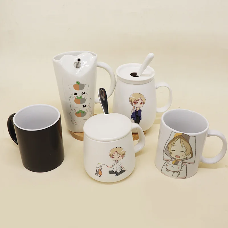 

Natsume Coffee Cup Accounting Times yuan bei Anime Peripheral Water Cup Friends B Mark Gift Ceramic Cup Meow Port to Send Cat