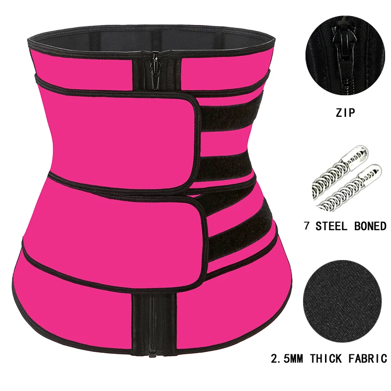 best shapewear for women Colombianas Fajas Logo Print Waist Trainer Sweat Belt Body Shaper Corset Neoprene Sheath Shapewear Workout Lose Weight Girdles thong shapewear Shapewear