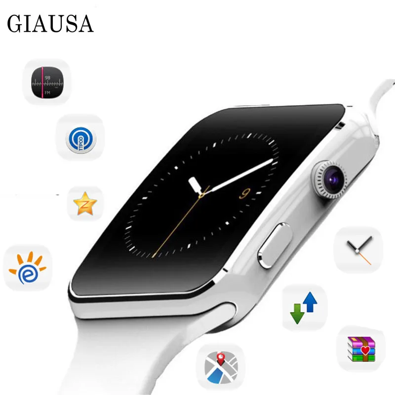 

New Arrival X6 Smart Watch with Camera Touch Screen Support SIM TF Card Bluetooth Smartwatch relogio inteligente and amazfit bip