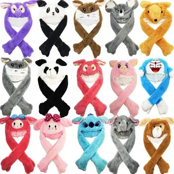 

HiMISS Lighting Lovely Cartoon Jumping Animal Ears Soft Plush Hat Air Bladder Cap
