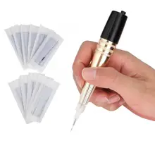 Электрический микроблейдинг бровей губ Полупостоянный ручка для тату инструмент 100-240 В США вилка Перманентный роторный татуировки машина