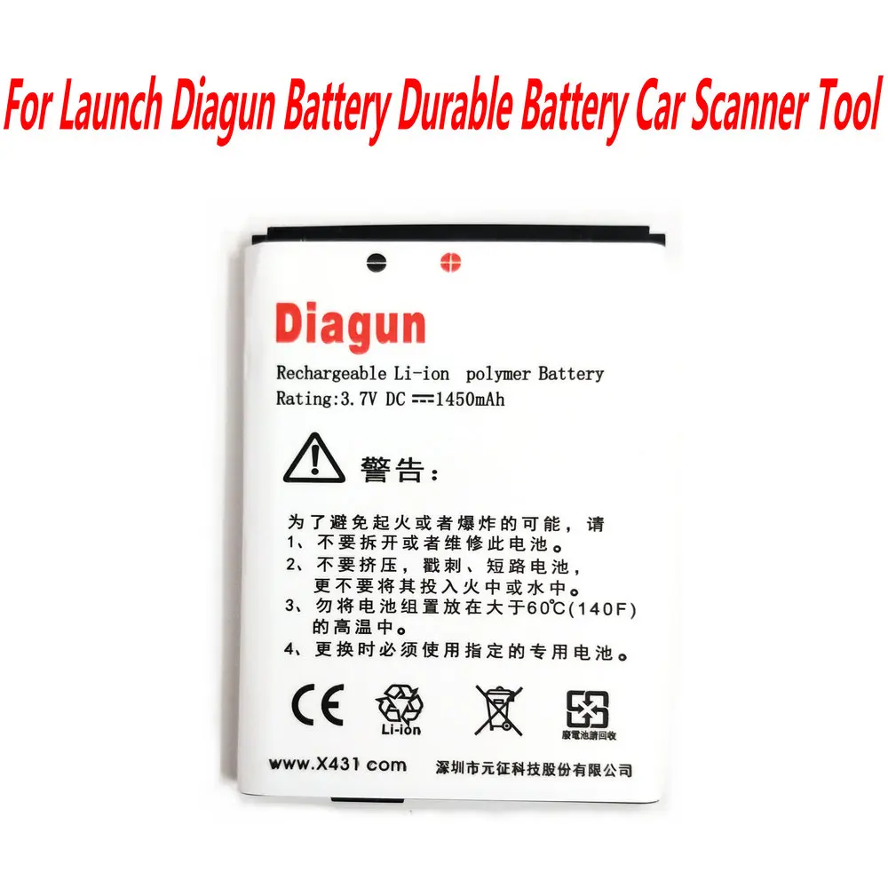 Lancio Originale 3.7V 1450Mah X431 Per Launch Diagun Battery Durable Battery Car Scanner Tool