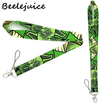 

24pcs Mandalorian Baby Yoda Neck Strap Lanyards ID badge card holder keychain Mobile Phone key Strap Gift decorations