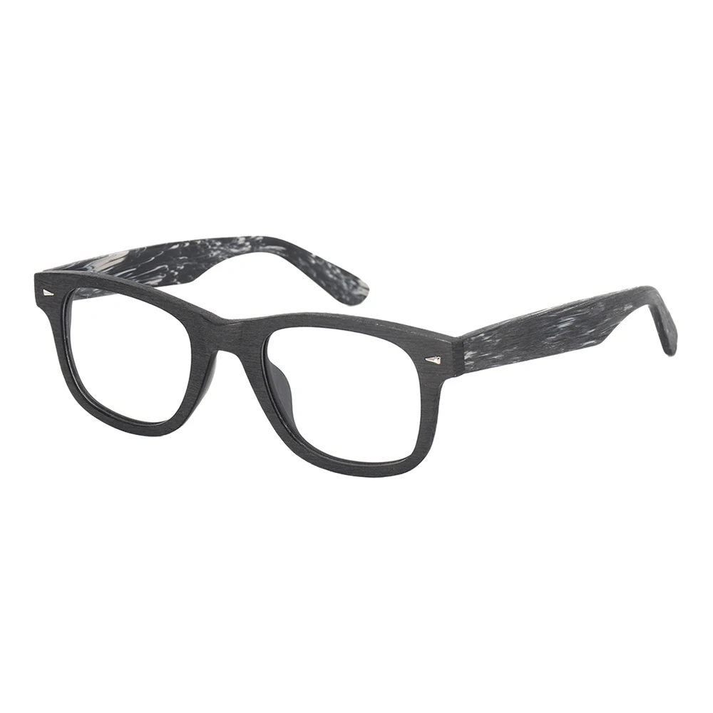 LONSY, модные, винтажные, ацетатные, деревянные, оптические очки, оправа, фирменный дизайн, очки для глаз, оправа для женщин, мужчин, Oculos de grau TA25866 - Цвет оправы: C82