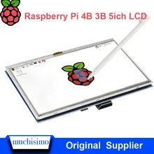 5 дюймов Raspberry Pi 4 Модель B ЖК-дисплей с сенсорным экраном 800 × 480 HDMI TFT монитор+ держатель чехол для Raspberry Pi 4B 3B