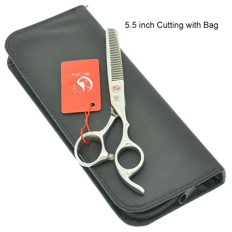 HA0099 with Bag 55 Профессиональные Парикмахерские ножницы Meisha 5,5 дюймов, филировочные ножницы для стрижки волос, парикмахерские ножницы HA0097 - Цвет: HA0099 with Bag 55