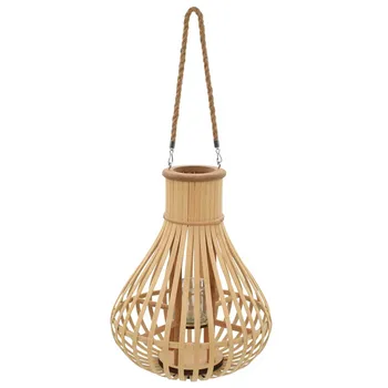

Pendant Lights Retro Hanging Candlestick Wooden Hollow Creative Romantic Suspension Candle Holder Xmas Decoration Home Decor