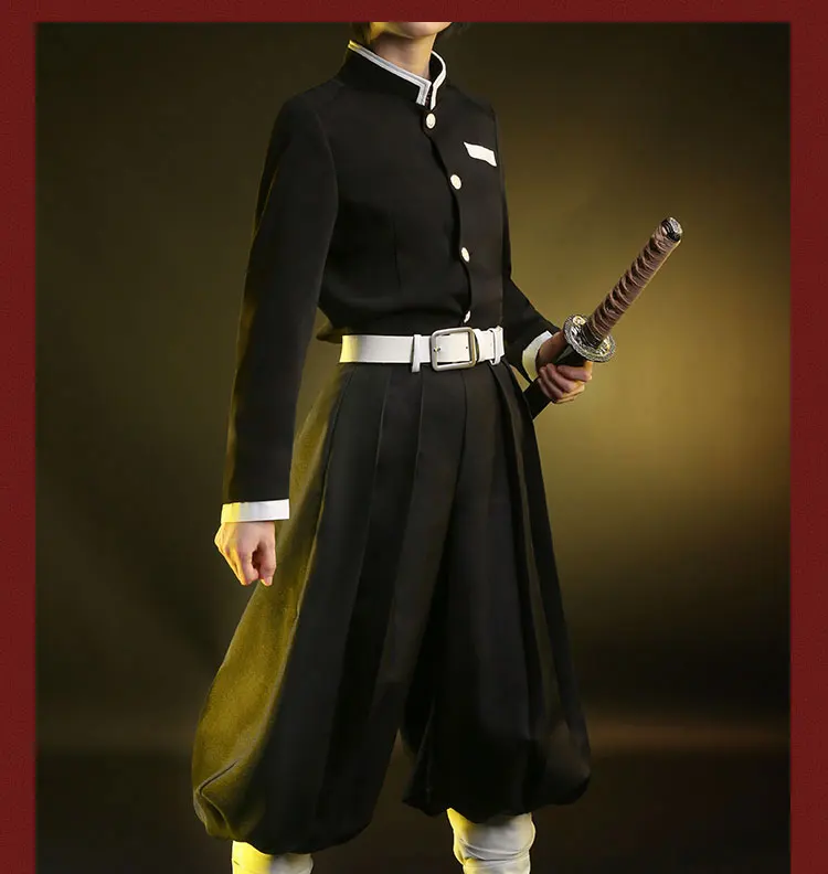 Demon Slayer Kimetsu no Yaiba Kamado Tanjiro Косплей Костюм Униформа костюмы для Хэллоуина для мальчика аниме одежда костюмы cos