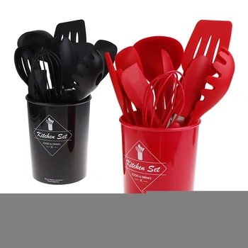

11pcs Set Kitchenware Silicone Heat Resistant Kitchen Cooking Utensils Tool