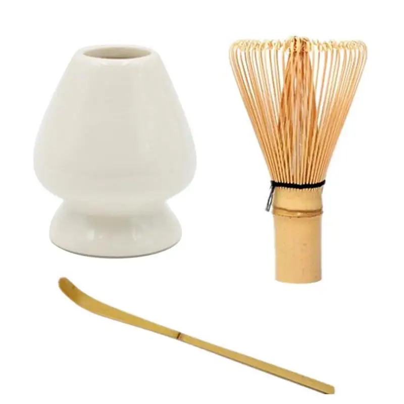 Matcha Mixing Brush Green Tea Powder Dusting Ceremony Bamboo Grinding Whisk Japanese Set Combination Pot Placer Tool | Дом и сад