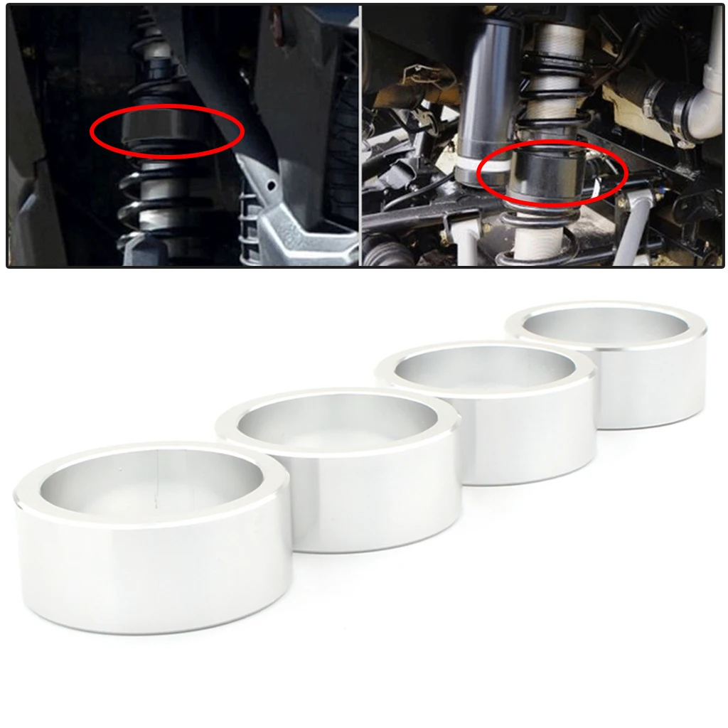 4PCS 2.5'' ATV Lift Spacer Kit For Can-Am Outlander 650 800 Models Silver