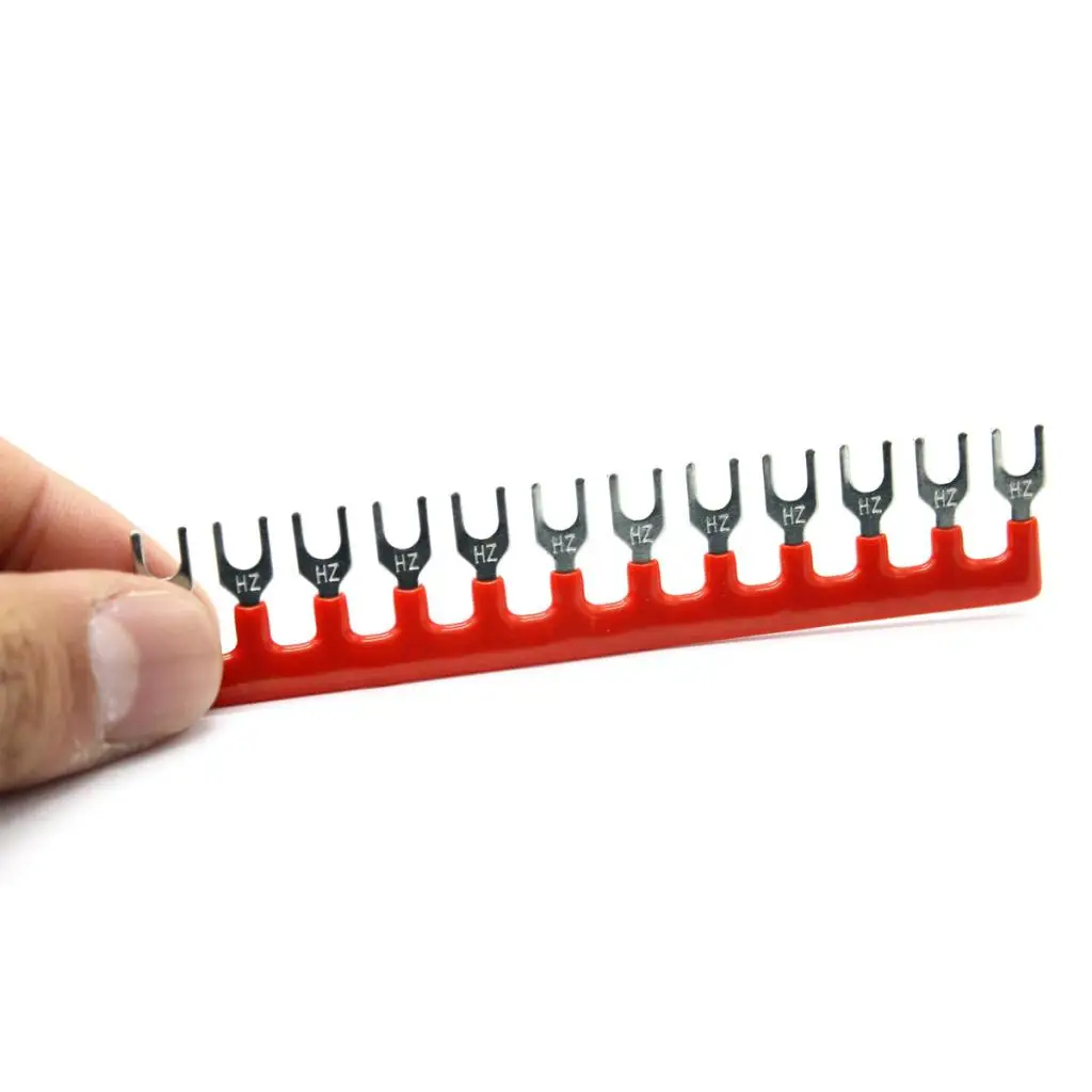 600V 15A 12 Positions Dual Rows Covered Barrier Screw Terminal Block Strip