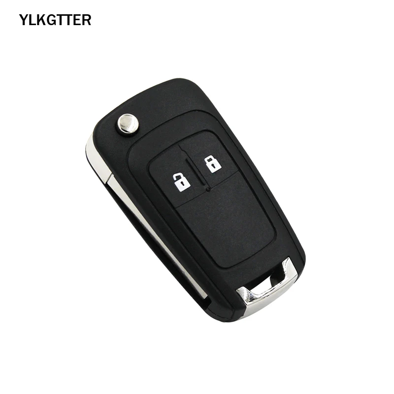 YLKGTTER 2 кнопки флип складной дистанционный ключ для Chevrolet Aveo Cruze Malibu Sail Spark с 315/433 МГц ID46 чип HU100 нерезанное лезвие