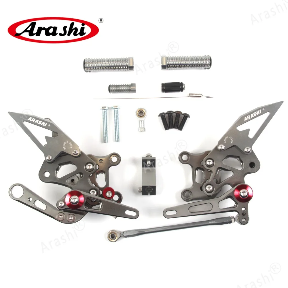 Arashi 1 Набор ЧПУ Регулируемые подножки для APRILIA RSV4 R 2009 2010 2011 2012 подножки Rider Rearset подножки RSV4