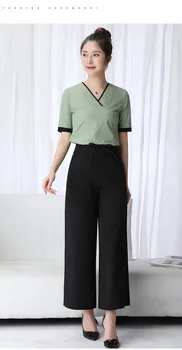 

Women nurse medical uniform workwear hospital beauty parlor health club spa beautician suit sets F627