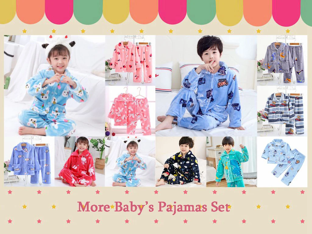 LOOZYKIT/Зимние Детские флисовые пижамы; теплая фланелевая одежда для сна; детские пижамы из кораллового флиса с рисунком для девочек; домашняя одежда; Пижама для мальчиков